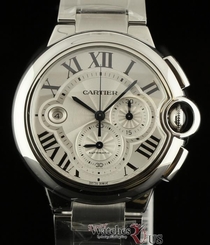 Cartier NEW Ballon Bleu Chronograph W6920002 44mm Steel Box/Papers/Waranty #CA19 7612456396922