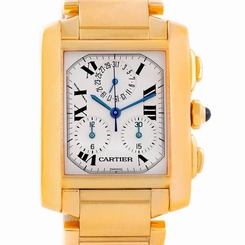 Cartier Tank Francaise Chrongraph 18K Yellow Gold Watch W50005R2