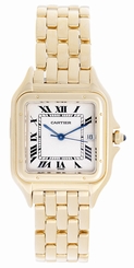 Cartier Panther 18k Yellow Gold Men's Quartz Watch with Date W25014B9