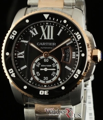 Cartier New Calibre W7100054 Steel Rose Gold Black Dial Box/Paper/Warranty #CA41 7613268367360