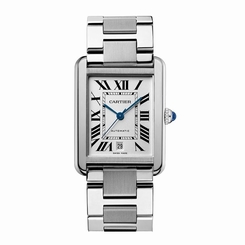 NEW Cartier Tank Solo Silver Dial Steel 31mm x 41mm Mens Watch w5200028 7612456835513