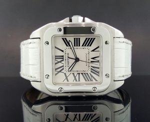Cartier Santos 100 Large W20073X8 Steel Automatic 100 Year Limited Edition Back 7612456259647
