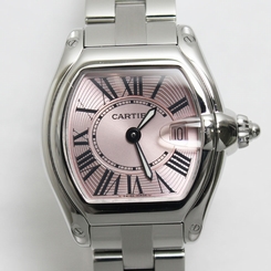 Authentic Cartier Roadster SM Ladies Watch Stainless Steal Automatic 452