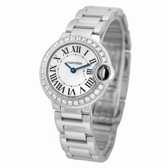 CARTIER Lady 18K White Gold Factory Diamond Ballon Bleu we9003z3 Warranty Box 845960003629