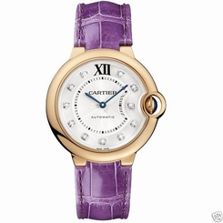 Cartier Ballon Bleu 36mm we902028 18k Rose Gold Auto Diamond Dial Ret: $14,800