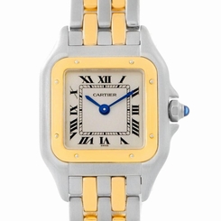 Cartier Panthere Ladies Steel 18K Yellow Gold Quartz Watch W25029B6