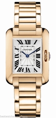 CARTIER Tank Anglaise SMALL 18kt Rose Gold AUTHENTIC w5310013 Ret: $23,500