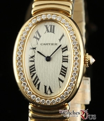 Cartier NEW Baignoire WB520019 Small 18K Yellow Gold Special Box/Papers #CA44