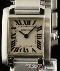 Cartier Tank Francaise Stainless Steel White W51008Q3 2 Year Warranty #1424 7612456002212