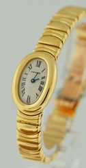 Cartier Baignoire Ladies 18k Yellow Gold watch.
