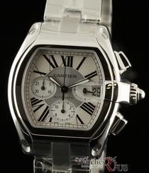 Cartier Roadster Chronograph XL W62019X6 Automatic Steel 2 Years Warranty #295 7612456262470