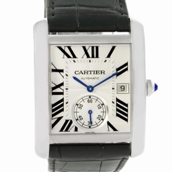 Cartier Tank MC Automatic Silver Dial Mens Watch W5330003 Unworn