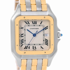 Cartier Panthere Jumbo Steel 18K Yellow Gold Three Row Watch