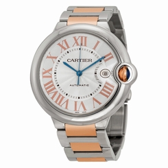 Cartier Ballon Bleu W6920095 Stainless Steel and 18k Pink Gold Men's Watch 7613268402818