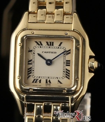 Cartier Panthere Ladies W25022B9 Yellow Gold White Quartz 2 Year Warranty #I1157