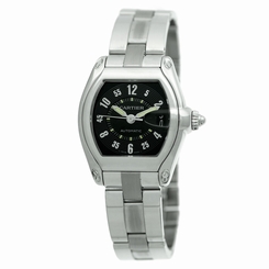 CARTIER Gent Large Stainless Steel Roadster Automatic Cartier Box MINTY