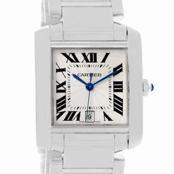 Cartier Tank Francaise Large 18K White Gold Unisex Watch W50011S3