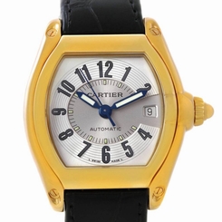 Cartier Roadster Mens 18K Yellow Gold Large W62005V2