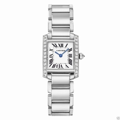 Cartier Tank Francaise Small we1002s3 18kt White Gold Diamonds Retail: $33,500 7612456137822