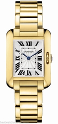 CARTIER Tank Anglaise SMALL 18kt Yellow Gold AUTHENTIC w5310014 Ret: $23,500