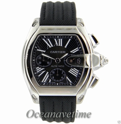 Cartier Roadster XL Chronograph Automatic Stainless Steel Bracelet & Strap Watch