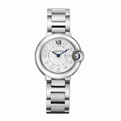 NEW Cartier Ballon Bleu 28mm Stainless Steel  Diamond Dial Ref: WE902073 BUY NOW 7613268323601