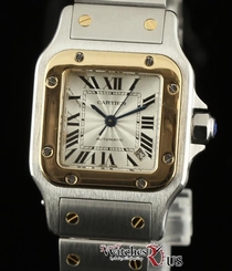Cartier Santos Galbee W20057C4 Steel & Gold Automatic Silver 2423 Warranty #1607