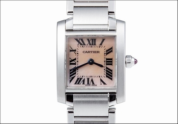 Pre-Owned CARTIER Tank Francaise SM 2012 Quartz Pink Women's Watch W51028Q3, ML 7612456285738