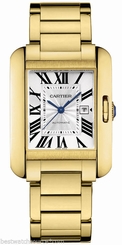CARTIER Tank Anglaise MEDIUM 18kt Yellow Gold AUTHENTIC w5310015 Ret: $33,700