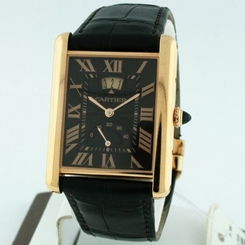 NEW Cartier Tank Louis with Date $21,500.00 Men's 18k Rose Gold watch.