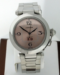 Cartier Pasha C BIG DATE Stainless Steel Automatic White Dial 36mm Unisex watch