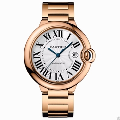 Cartier Ballon Bleu 42mm w69006z2 18kt Rose Gold on Bracelet NEW Ret: $34,200 7612456339851