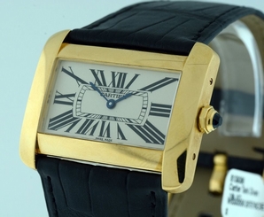 Cartier Divan Large 18k Yellow Gold gent's watch.