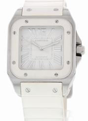 Midsize Stainless Steel Cartier Santos 100 Automatic 2878