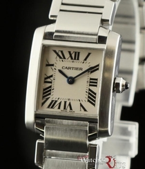 Cartier Tank Francaise Small Stainless White W51008Q3 Quartz 2Year Warranty #620 7612456002212