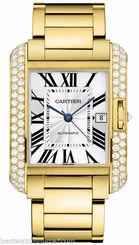 CARTIER Tank Anglaise LARGE 18kt Yellow Gold AUTHENTIC wt100007 Ret: $70,500
