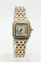 Cartier Ladies Panthere 18K Yellow Gold And Stainless Steel Watch!