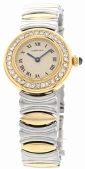 Ladies Cartier Baignoire 18k Yellow Gold & Stainless Steel