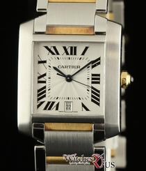 Cartier NEW Tank Francaise Large W51005Q4 Steel & Gold Box/Papers/Warranty #CA29 7612456002199