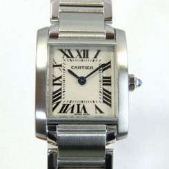 Pre-Owned CARTIER Tank Francaise SM Quartz Women's Wristwatch W51008Q3, ML 7612456002212