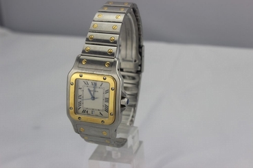 AUTHENTIC RARE CARTIER SANTOS GALBEE water resistant 10% will go to CHARITY 722631025145