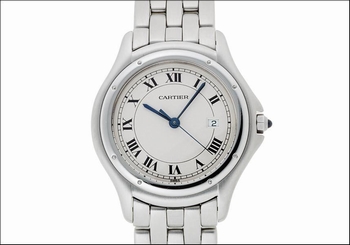 Pre-Owned CARTIER Panther Cougar LM 1992 Calibre 87 Quartz Men's Wristwatch, ML