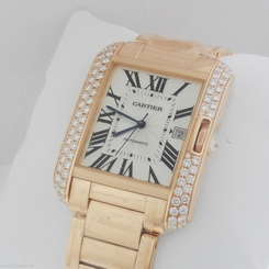 CARTIER Tank Anglaise LARGE 18kt Rose Gold AUTHENTIC wt100004 Ret: $70,500