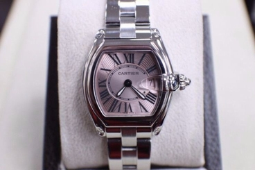 CARTIER ROADSTER 2675 W62017V3 PINK DIAL STAINLESS STEEL