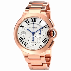 Cartier Ballon Bleu 18kt Rose Gold Chronograph Mens Watch W6920010