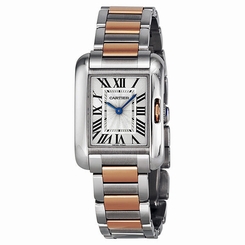 Cartier Tank Anglaise Small Rose Gold and Stainless Steel Ladies Watch W5310036 7613268257722