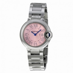 CARTIER WOMEN'S BALLON BLEU DE CARTIER 28MM STEEL CASE QUARTZ WATCH W6920038 7613268382547