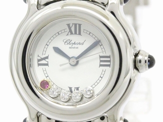 Polished CHOPARD Happy Sport Diamond Quartz Ladies Watch 27/8250-23 (BF110181) 7897557135926