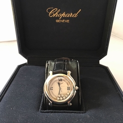 authentic Swiss Chopard happy sport Floating diamonds women's watch
