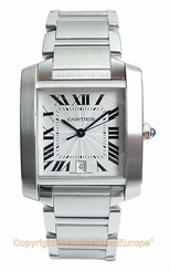 CARTIER Tank Francaise Automatic Large Steel Watch W51002Q3 Box/Papers/Warranty 7612456002229